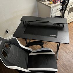 Gaming Desk With Gaming Chair 