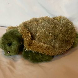 GUND Mosey the Turtle #60038 Beanbag Plush Green Brown Sea Turtle. NWOT