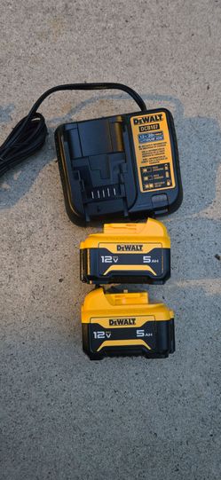 Dewalt 12v Batteries 5.0 Amp and charger Brand new