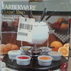 Rotating Lazy Susan Fondue Set  Classic Series