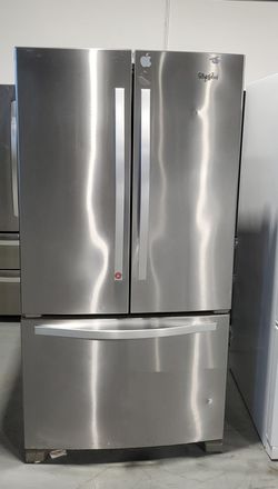 Whirlpool 3-Door Stainless Steel Refrigerator Fridge

