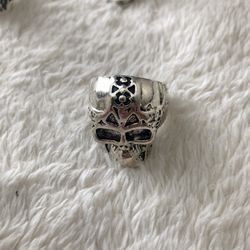 Metal Tribal Skull Ring