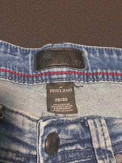 Steve’s Jeans Men's Slim Straight Denim - 28x30 - Light Wash
