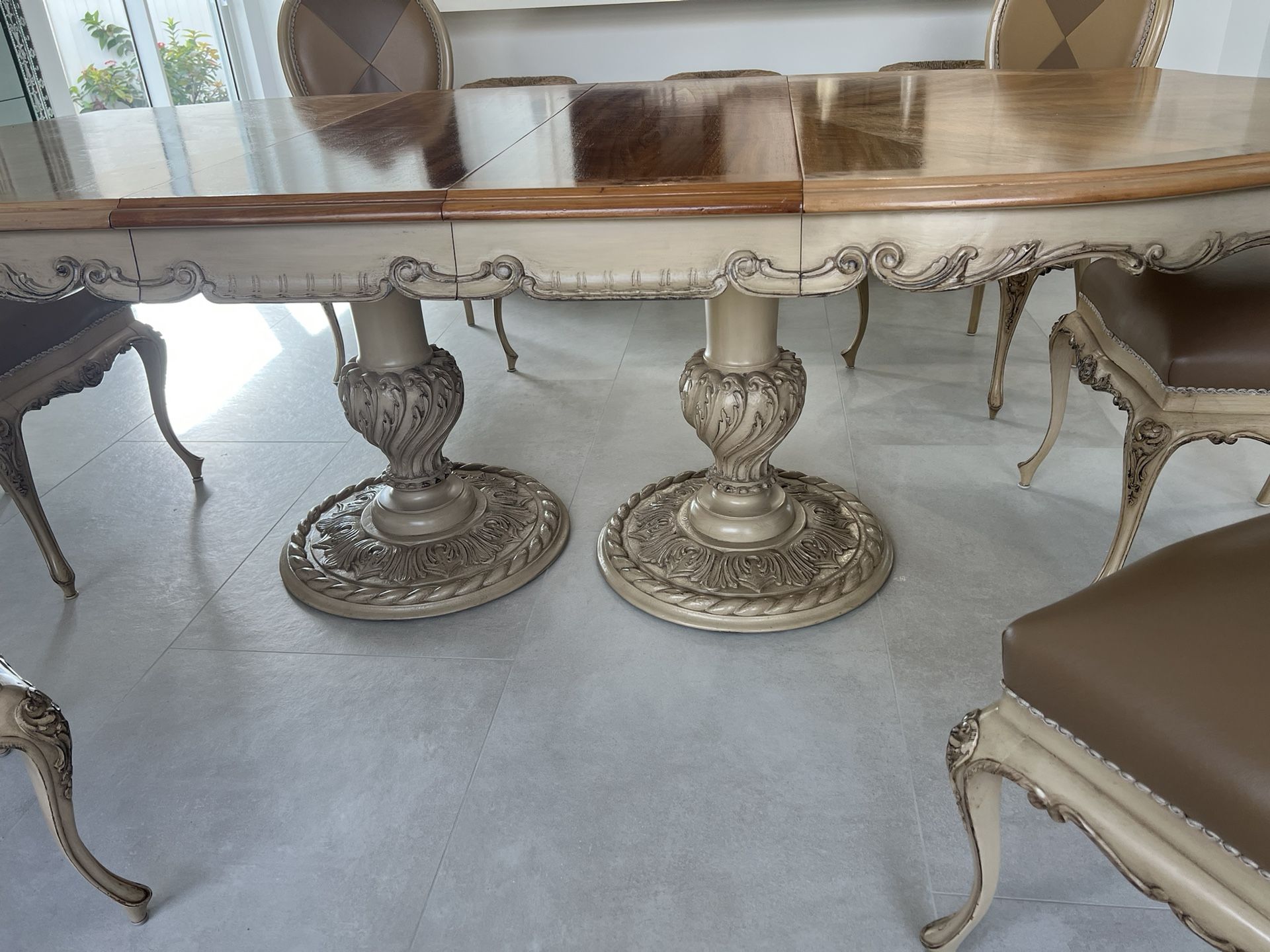 Vintage Solid Wood Dining Set