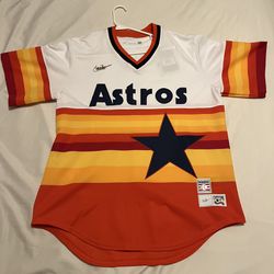 Large Houston Astros Nike Cooperstown Collection Baseball Jersey