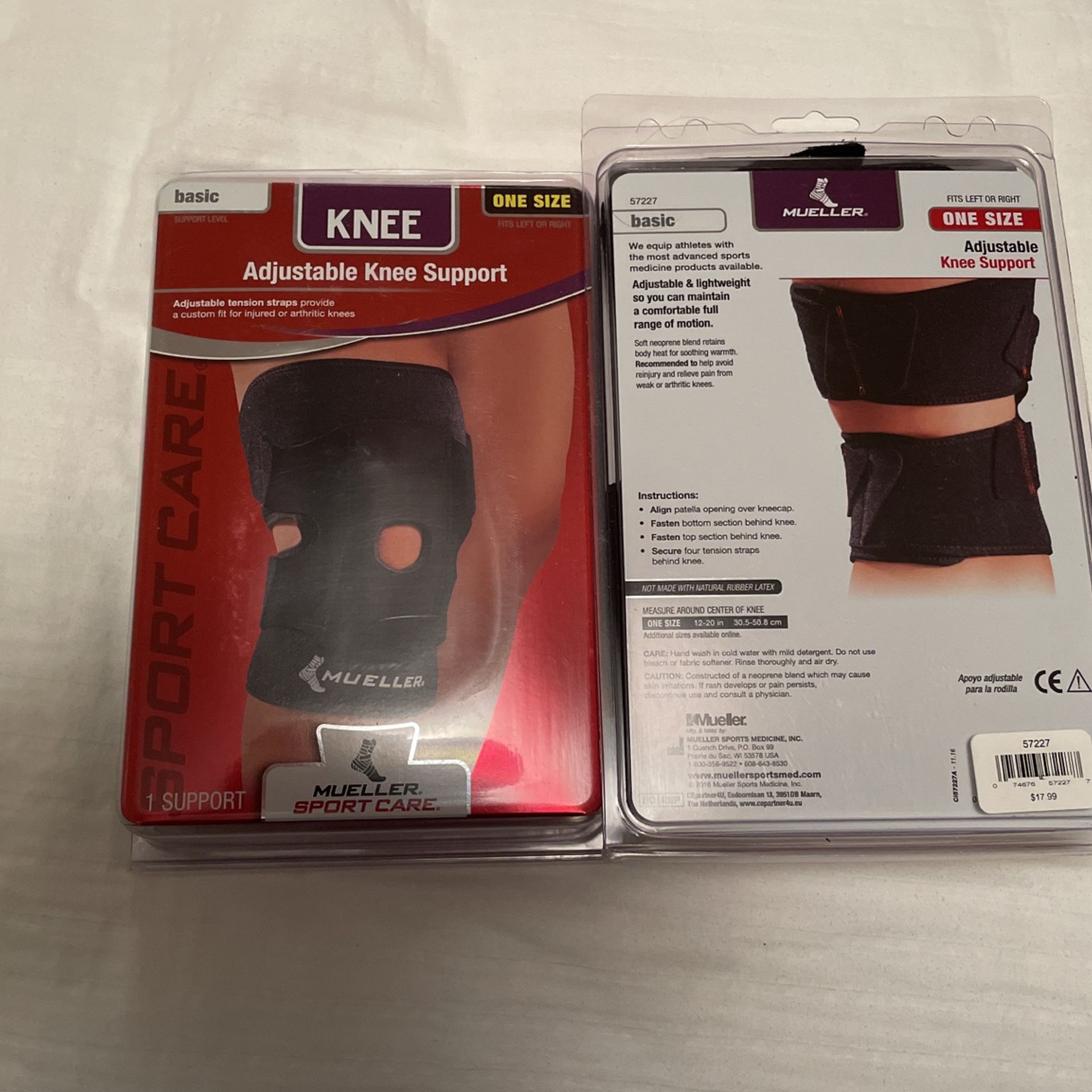 Mueller Adjustable Knee Supports (have 2)