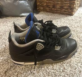 Air Jordan 4 Retro Black Blue Men Sneakers