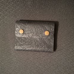 Black Leather Wallet 
