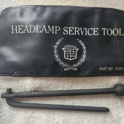 Vintage OEM Genuine Cadillac Headlamp Service Tool 2-Piece No. 1634123 with black plastic pouch.
* Cash 💸 only, please. 
* Front door pick-up.