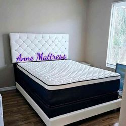 NEW QUEEN PILLOW TOP MATTRESS AND BOX SPRING
