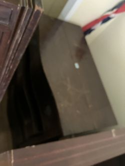 Antique Dresser With Foldaway Vanity 