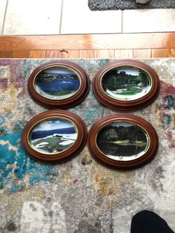 Golf pictures from Limited edition plate set