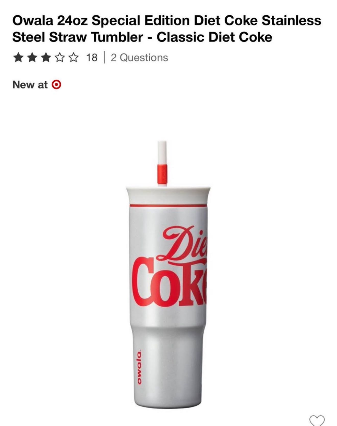 Diet Coke owala Tumbler