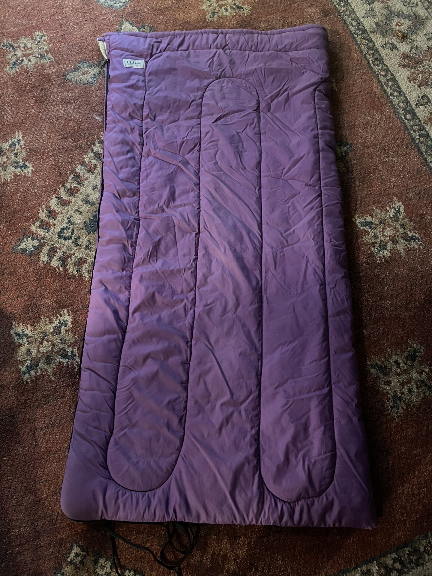 LL BEAN Purple Sleeping Bag