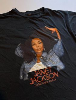 Janet Jackson Together Again 2023 Tour T-Shirt XL Black Concert Tee Ludacris