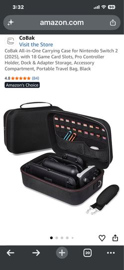 Switch storage bag