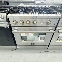 FORNO 30” Gas Slide In Range Gas / 2 Year Warranty 