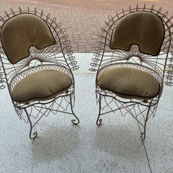 Vintage Wrought- Iron Chairs