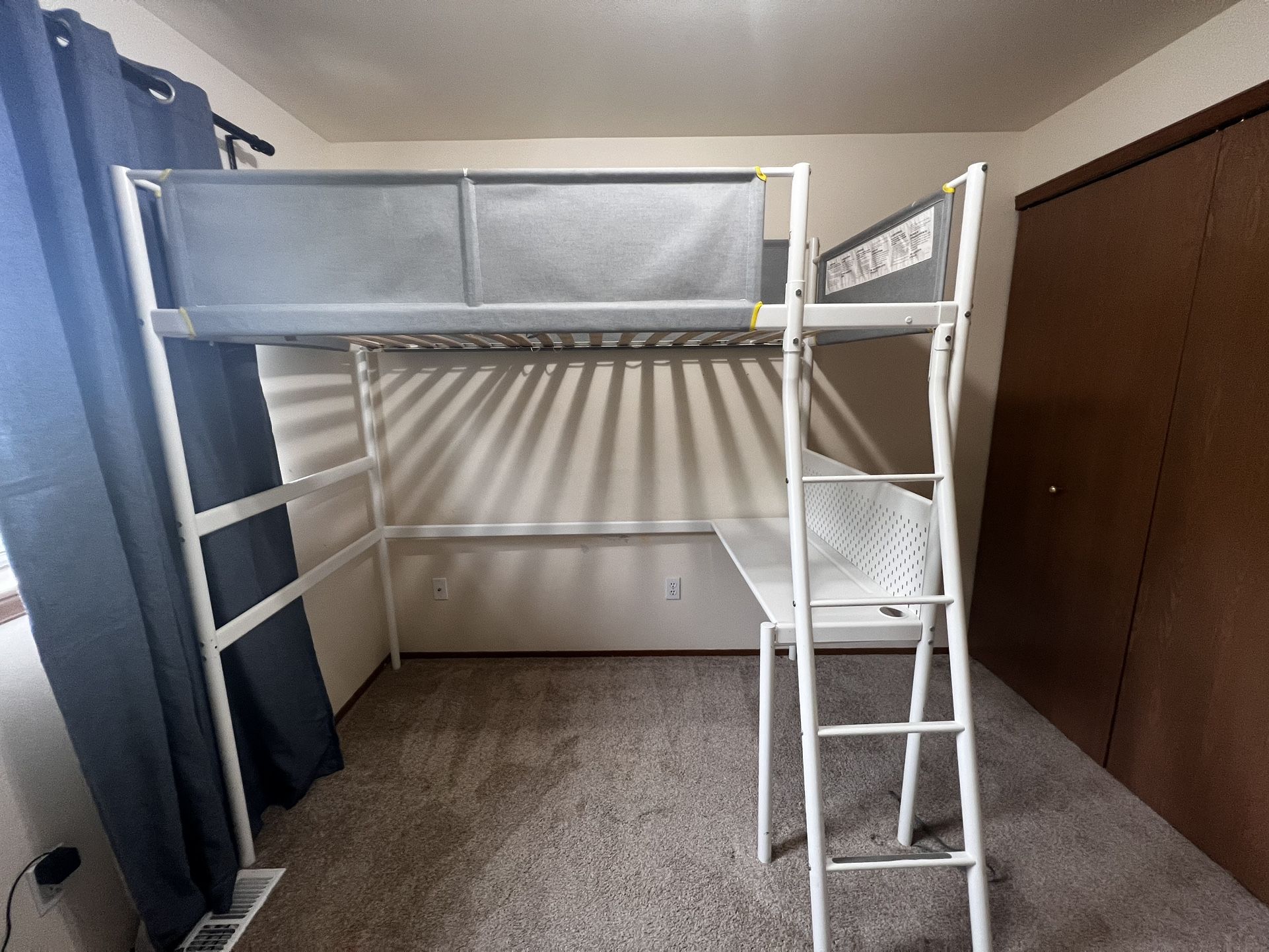 Ikea Vital Loft Bed With Attached Desk