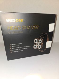WEQOEE 5-in-1 Electric Head Shaver for Bald Men - Wet/Dry Waterproof Shaver Kit