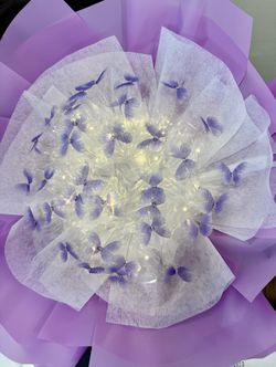 Beautiful Butterfly Bouquet with LED Lights