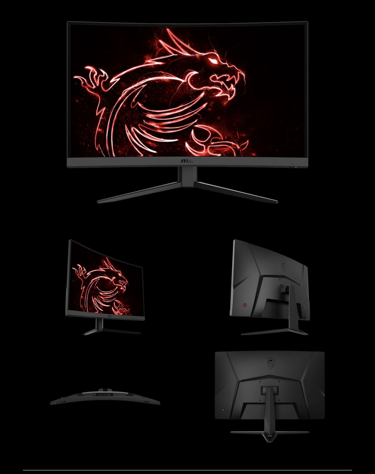 GAMING DISPLAY LED 31.5 MSI OPTIX CURVED GAMING DISPLAY LED 31.5 MSI OPTIX CURVED 1 MS 1xDP 2 xhdmi 1920X1080 165Hz