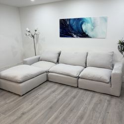 RESTORATION HARDWARE CLOUD MODULAR SOFA 4PCS COUCH PERFECT CONDITION 