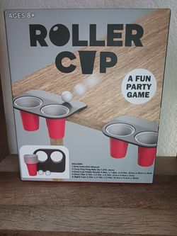 Roller cup party games ages 8+ years new in box.