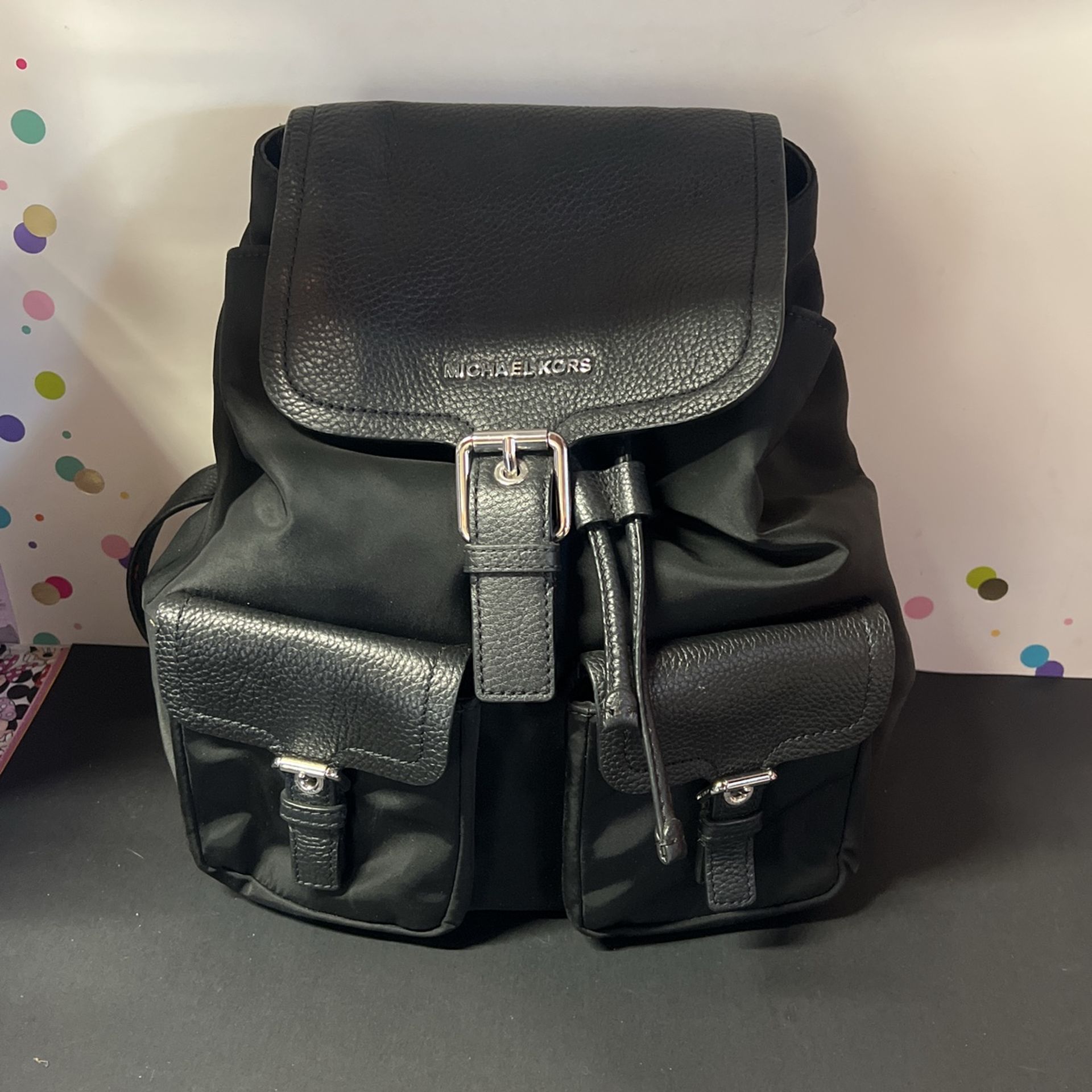 Michael Kors Susie Large Flap Backpack Michael Kors Pebble Susie Leather Large Flap Backpack  main image 2