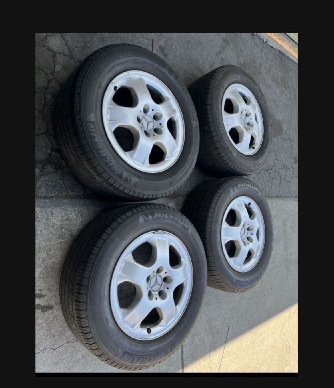 4 - 255/60r17 5x112 5x4.13 Stock Mercedes ML350 Wheels Rims Tires!!!!!