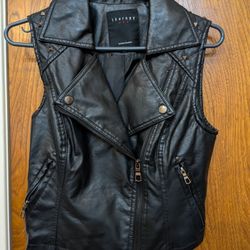 Small Faux Leather Vest