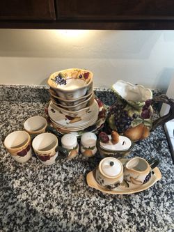 Sonoma Villa Hand Painted Dish Set