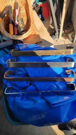 Hanging pots and pans, utensil bar $10 each