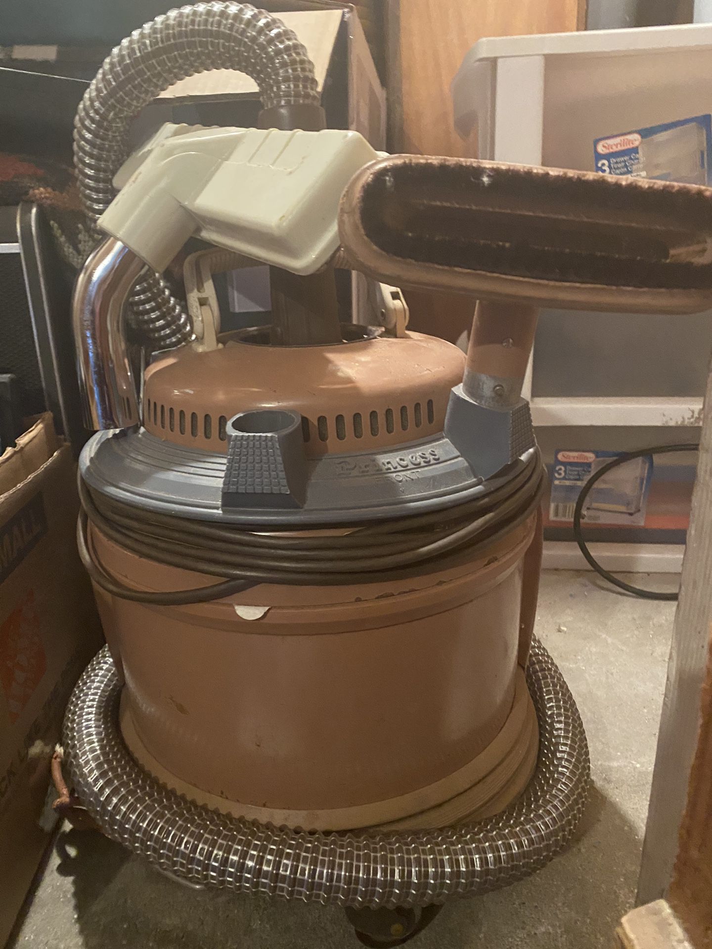Working Vintage Filter Queen Vacuum With Attachments