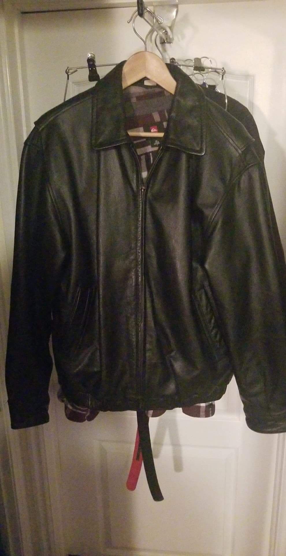 Men's leather coat