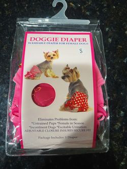 Cute Pink Doggy Diaper