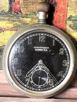 Vintage 1940 WWII German Pocket Watch