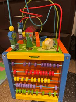 Montessori Wooden Activity Cube