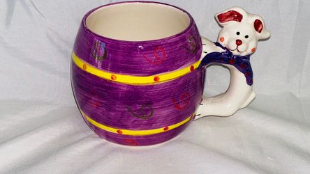 Ceramic Dog Figure Coffee Mug