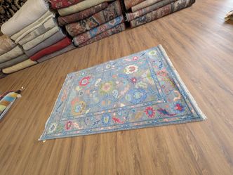 Handknotted Wool Rug 4x6