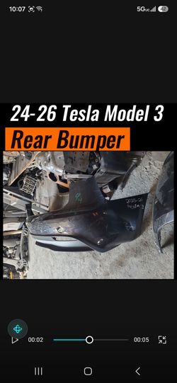 2024/2025/2026 Tesla 3 Rear Bumper Cover