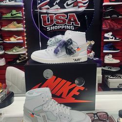 NIB AJ1 Limited Edition 2026 Virgil Abloh Archive V.A.A Off-White Air Jordan 1 Retro High OG Alaska Size 9.5 Men's 11 Women's