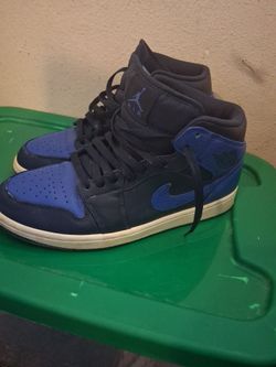 Nike Air Jordan 1 Mid Obsidian/Game Royal