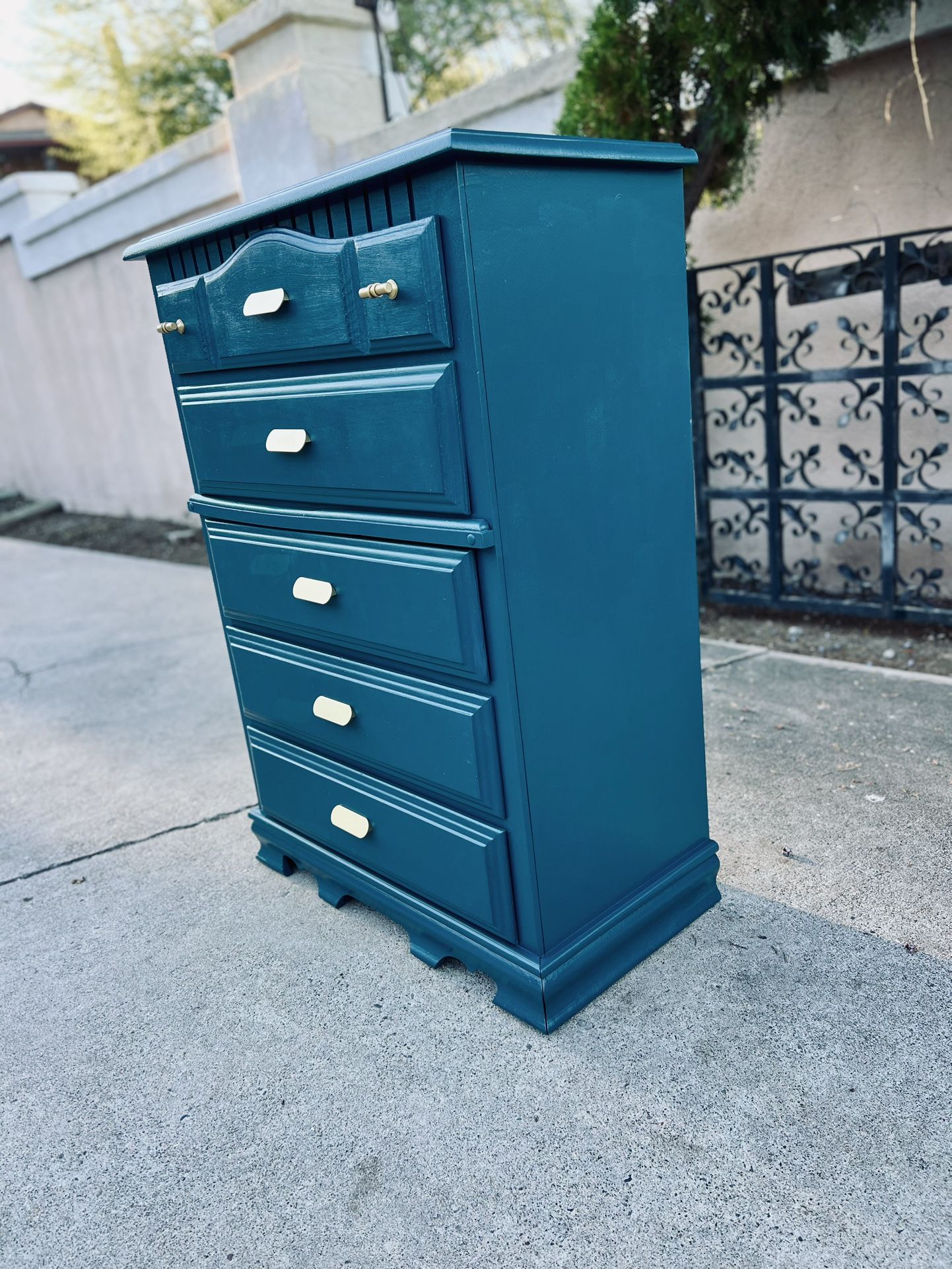 Solid Wood Tall Dresser