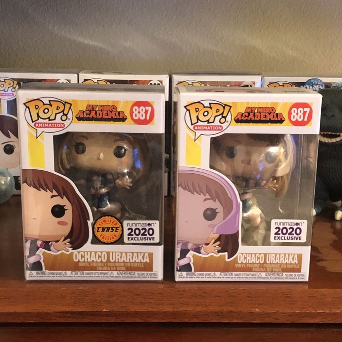 Funko Pop Ochaco Uraraka Chase & Regular Funimation Exclusive Bundle Deal