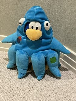 Disney Club Penguin Blue Squid Plush Squidzoid Octopus Stuffy