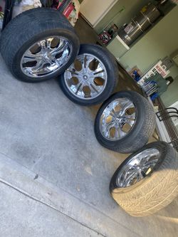 22inch rims with tires for sale