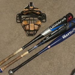 Baseball Equipment - Bats & Catchers mask - Louisville - All-Star - HeavyBat