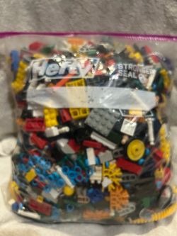 LEGO/MEGA Blocks Bulk Lot Mixed Bricks Pieces Parts Multicolor Plastic in Bag