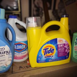 Cleaning & Laundry Supply Bundle - Tide, Downy, Clorox, Soilove